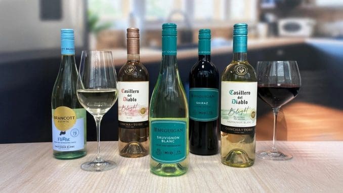 Tesco mid-strength wines